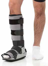 fibula broken boot give physical therapy